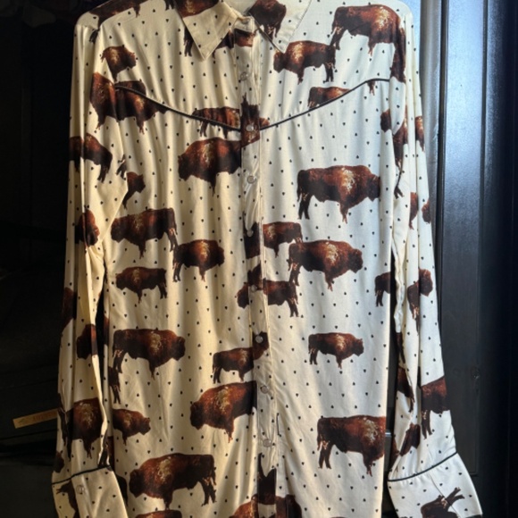 Western Buffalo snap blouse Small - Picture 4 of 5